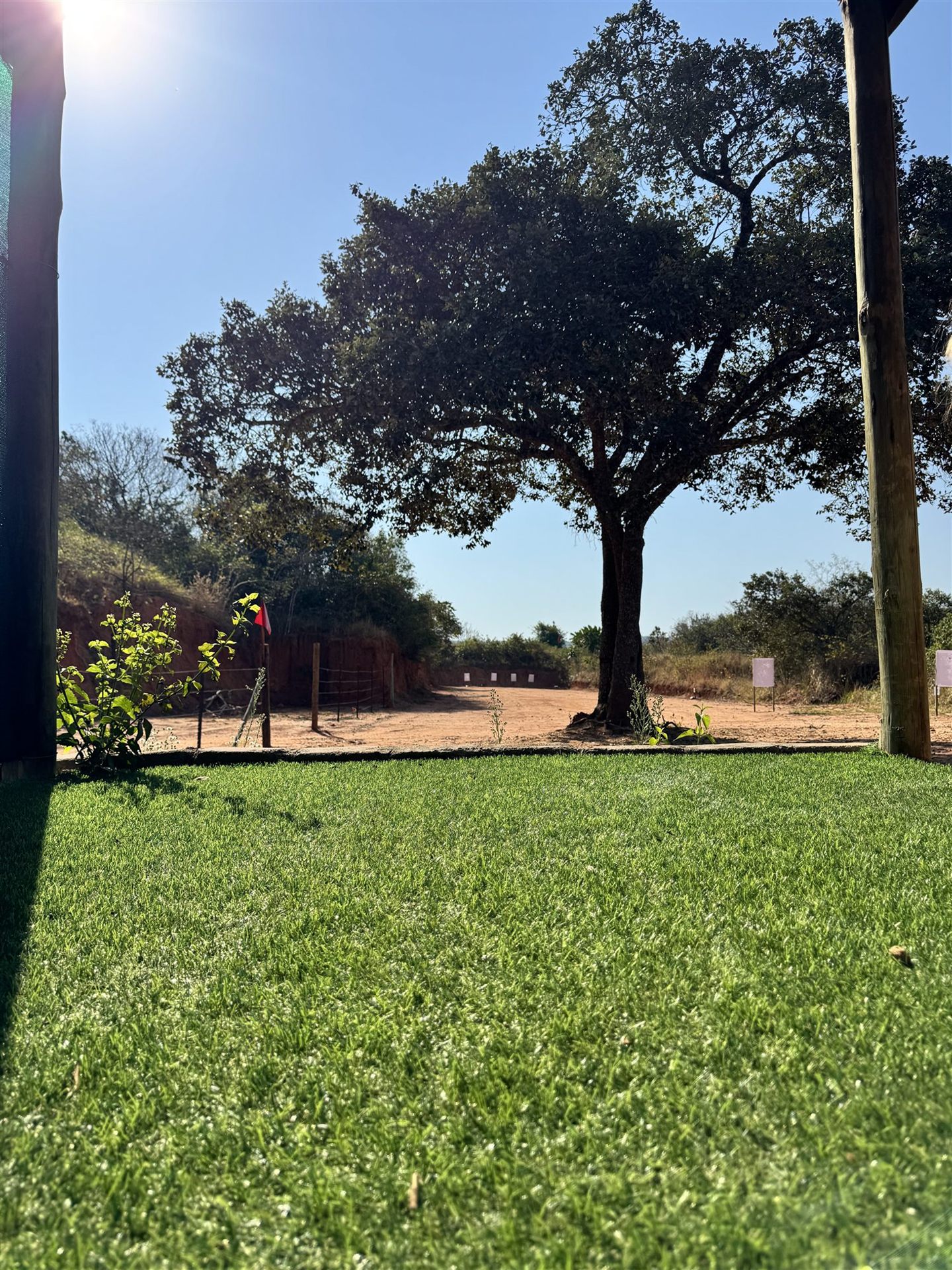 Shooter during a session on the 100 metre range