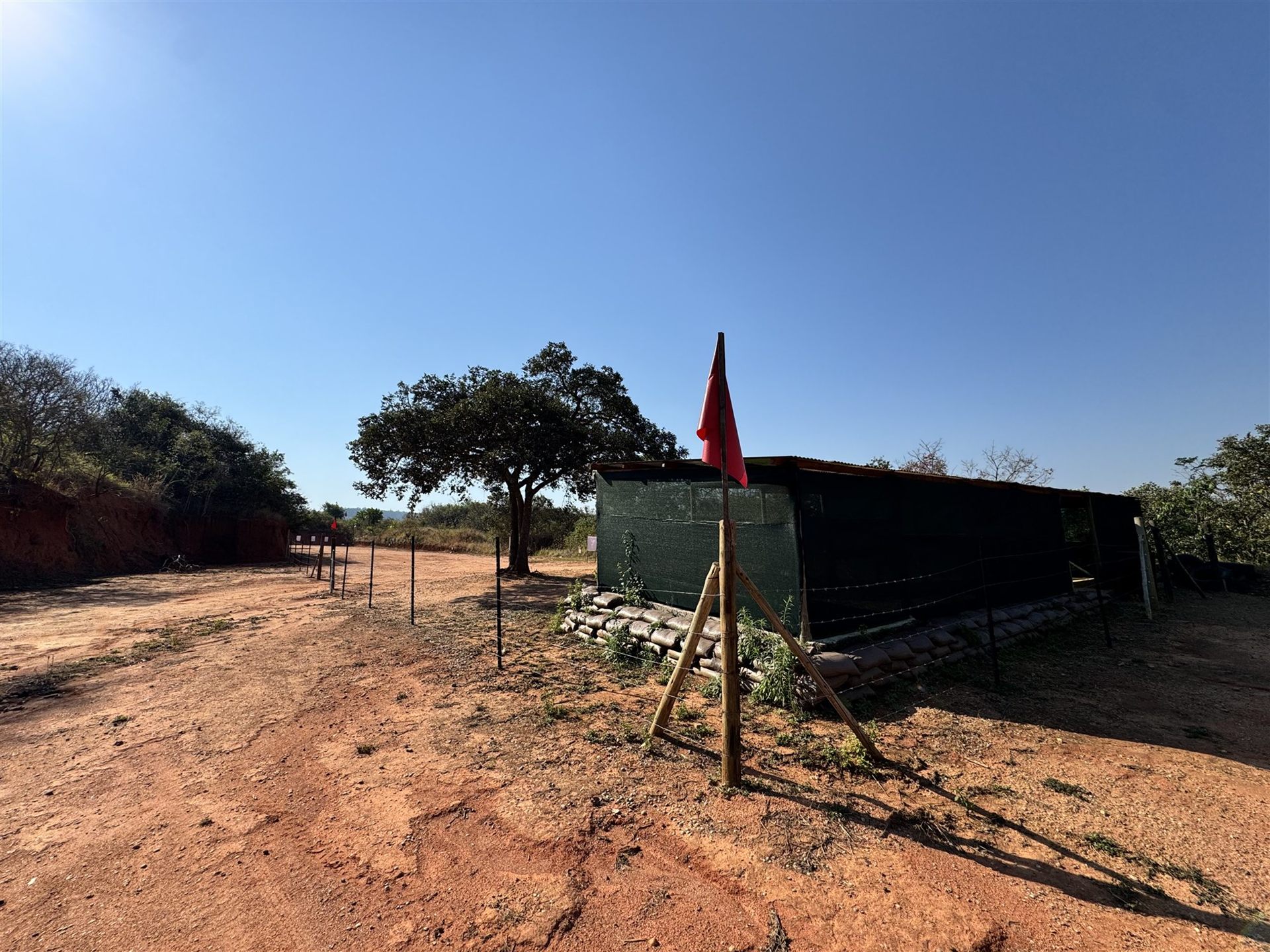 Wide view across the JW 100 metre range
