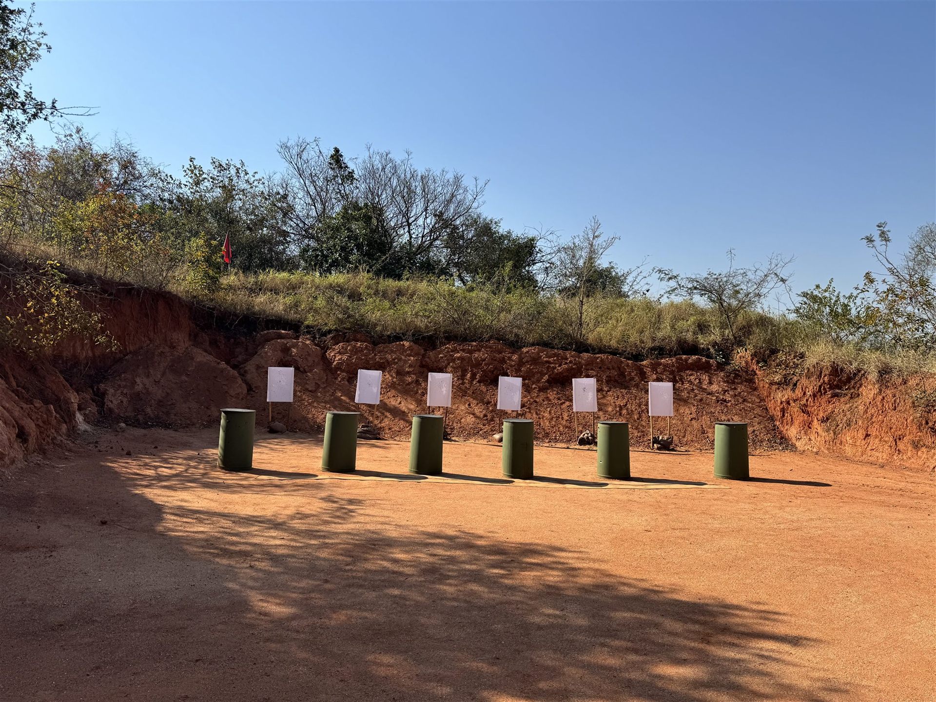 Targets on the 20 metre range